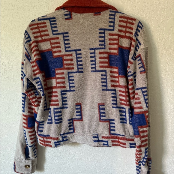 Brixton Trail Terry Crop Trucker Jacket - Picture 7 of 9